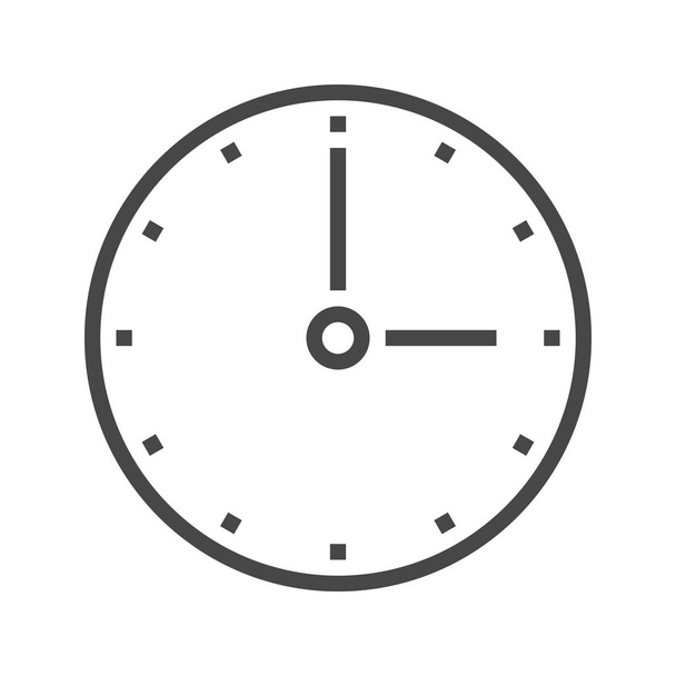 Clock Line Icon - ベクター画像