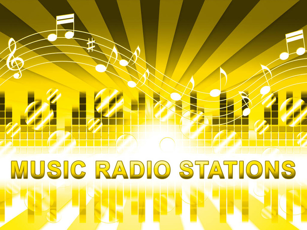 Muzyka Radio Stacje pokazuje piosenki nadawanie kanałów - Zdjęcie, obraz
