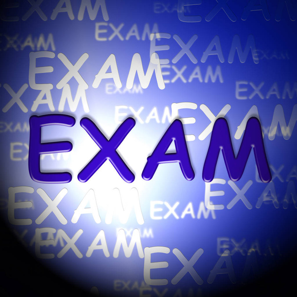 Mots d'examen représentant les tests et examens universitaires
 - Photo, image