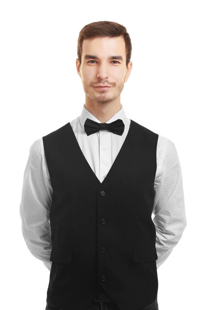 young handsome waiter - Foto, Imagem