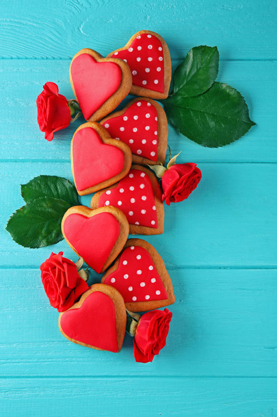 Valentine heart cookies - Foto, Imagem
