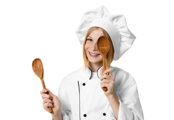 girl in chef uniform - Fotoğraf, Görsel