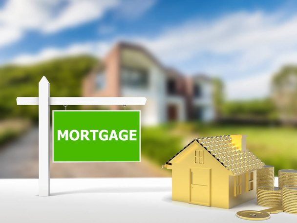 Mortgage evi işaret - Fotoğraf, Görsel