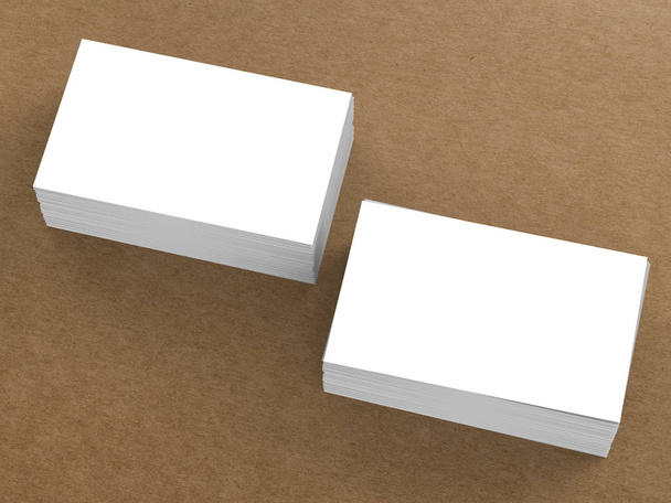 stack of blank business cards - Photo, Image