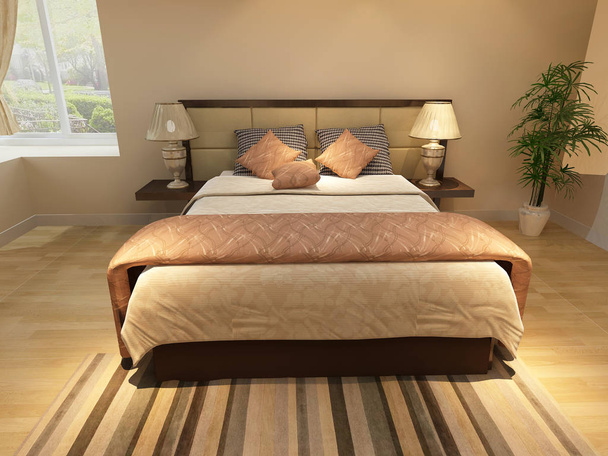 rendering bed room  - Foto, Imagem