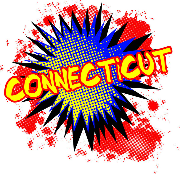 Connecticut Comic Exclamation - Vector, Image