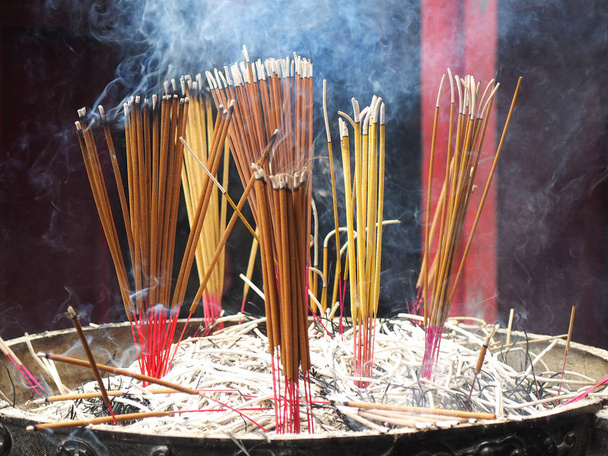 smoking incense sticks - Photo, Image