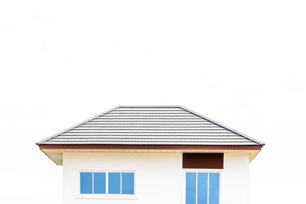 New roof of house on white background. - Photo, Image