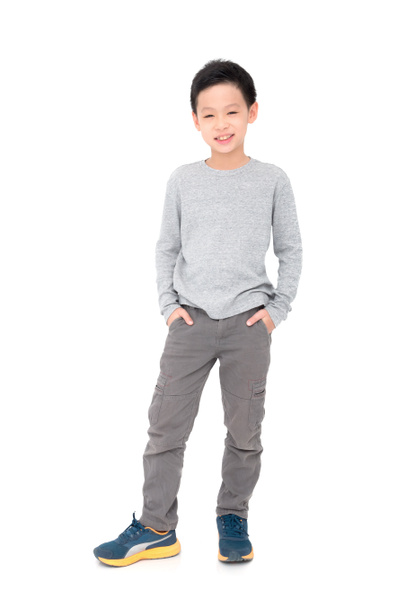boy standing over white background - Photo, Image