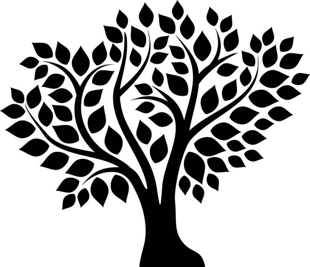 Grunge tree icon - Vector, Image