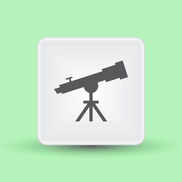 Telescope web icon. vector - Vector, Image
