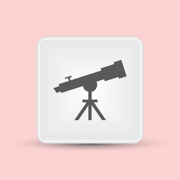 Telescope web icon. vector - Vector, Image