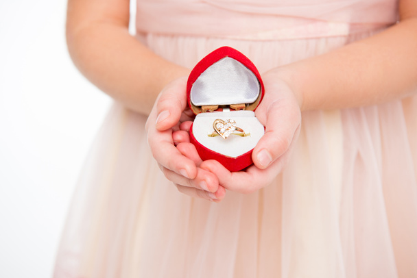 Girl holding ring - Photo, Image
