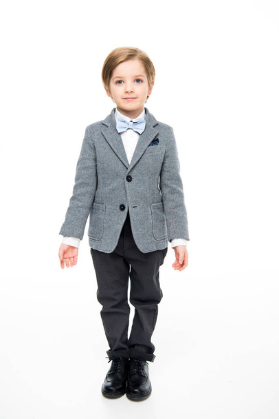 Cute little boy in suit  - Фото, изображение