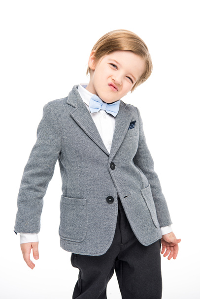 Cute little boy in suit  - Fotó, kép