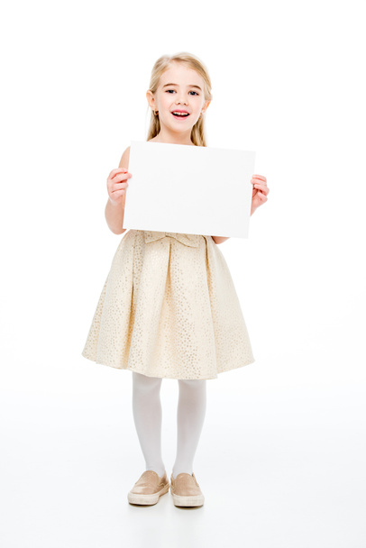 Girl with blank card - Photo, Image