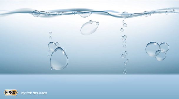 デジタル ベクトル水滴背景 - ベクター画像