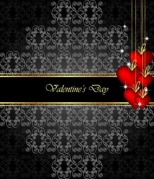 Elegant valentine's day background. - Vector, Image