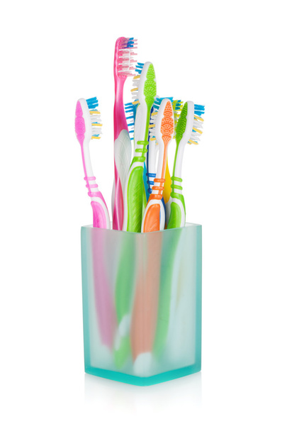 Brosses à dents multicolores
 - Photo, image
