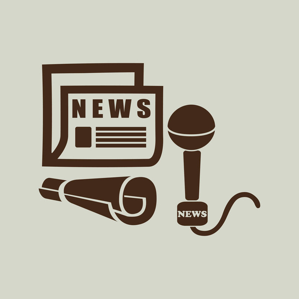 icon of news sign - Vector, Image