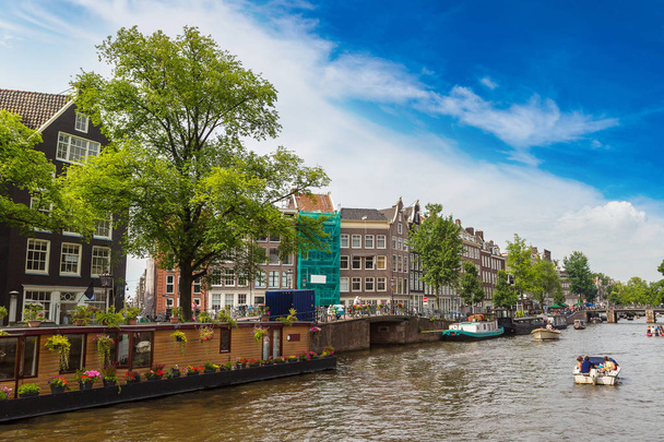 vue sur le canal d'Amsterdam
 - Photo, image