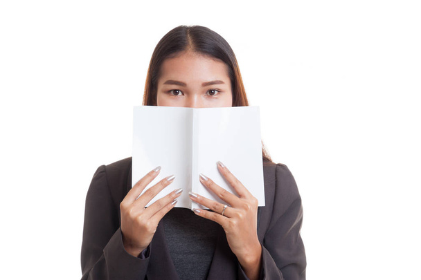 Young Asian business woman with a book. - Foto, Bild