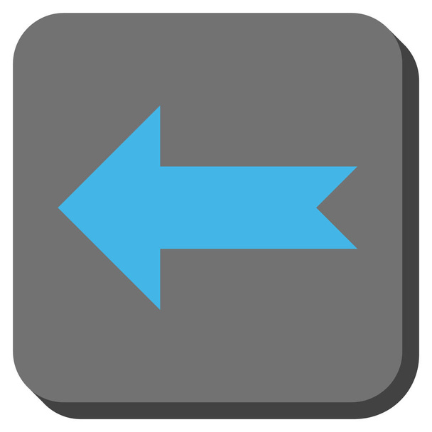 Arrow Left Rounded Square Vector Icon - Вектор,изображение
