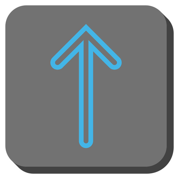 Arrow Up Rounded Square Vector Icon - Vetor, Imagem