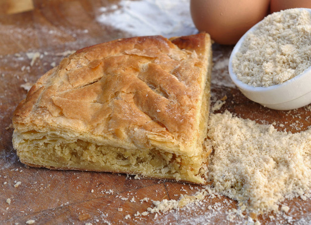 frangipane cake and almond - Photo, Image