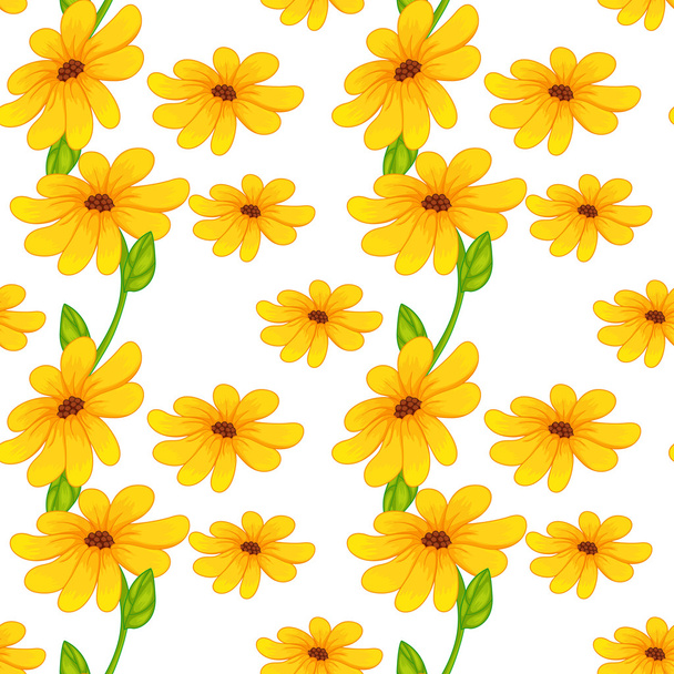 yellow flowers - Διάνυσμα, εικόνα