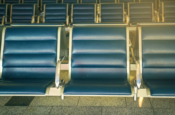 Empty seats in airport. - 写真・画像