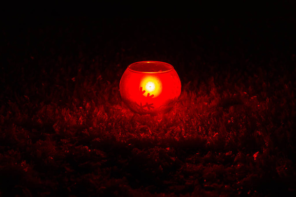 Lantern on snow - Photo, Image