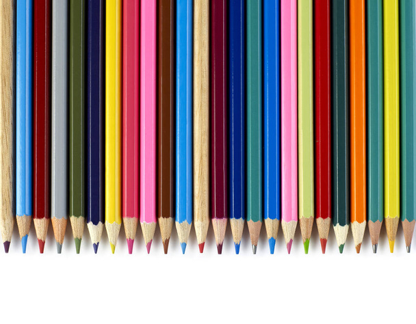 Pencils together on white - Fotó, kép
