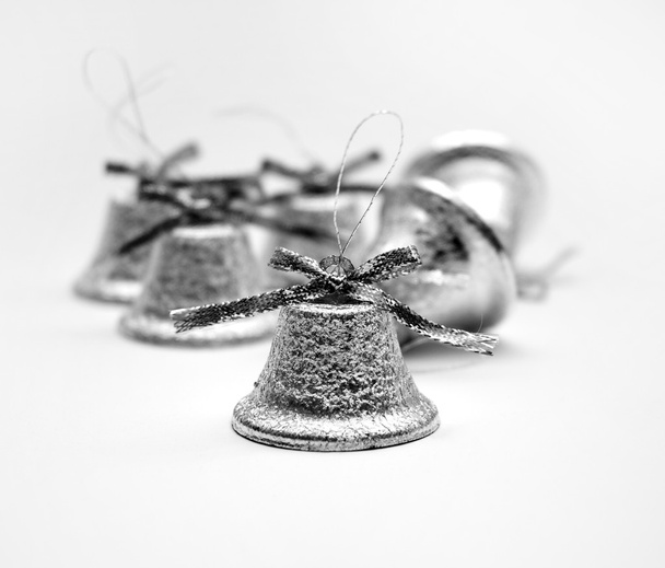 Cloches argentées de Noël
 - Photo, image
