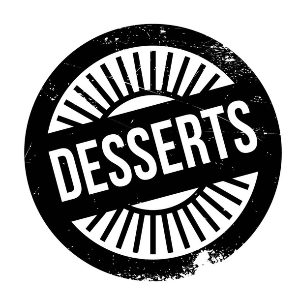 Desserts rubber grunge - Wektor, obraz