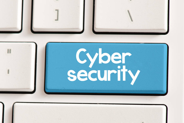 Cyber security inscription  - Photo, Image