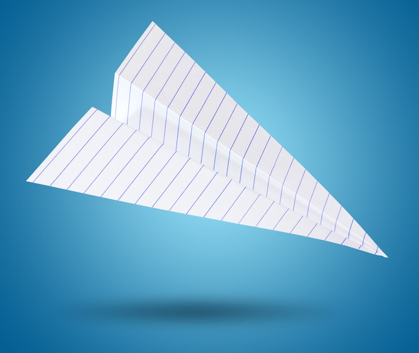 White origami plane - Foto, immagini