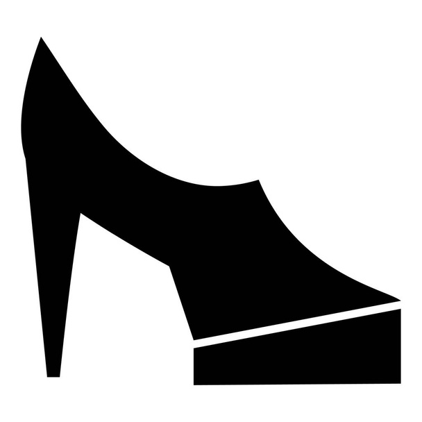 Women shoes on platform icon, simple style - Vector, afbeelding