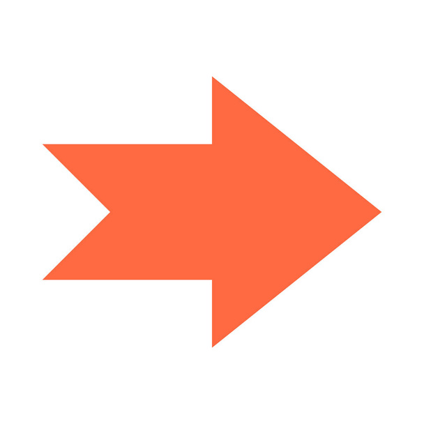 Βέλος εικονίδιο κουμπί δείκτη σημάδι κατεύθυνσης επίπεδη  - Διάνυσμα, εικόνα