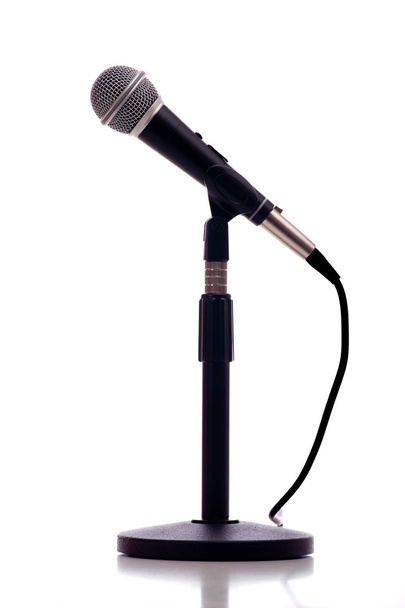 Microphone on White - Photo, image