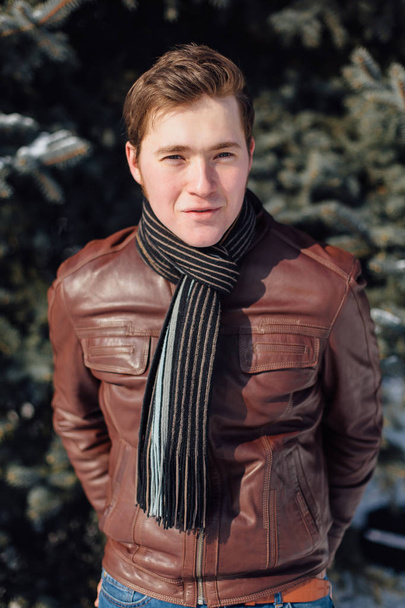 Men's winter portrait - Fotó, kép