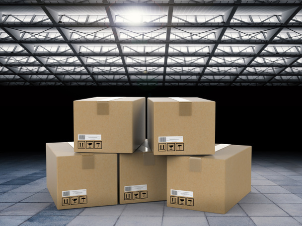 stockpile with warehouse background - Photo, Image