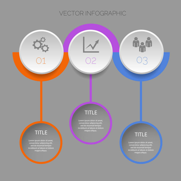 illustration Infographic and marketing icons vector can be used  - ベクター画像