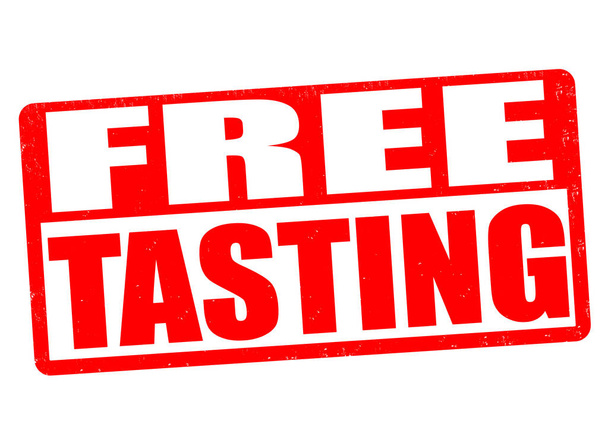 Free tasting sign or stamp - Vector, Image
