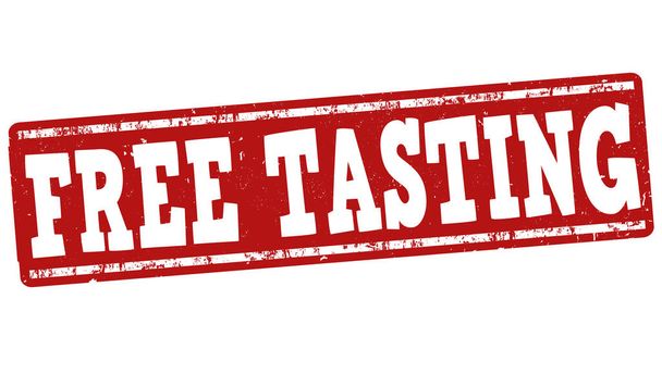 Free tasting sign or stamp - Vector, Image