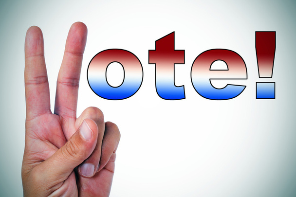 szavazás-jel - Fotó, kép