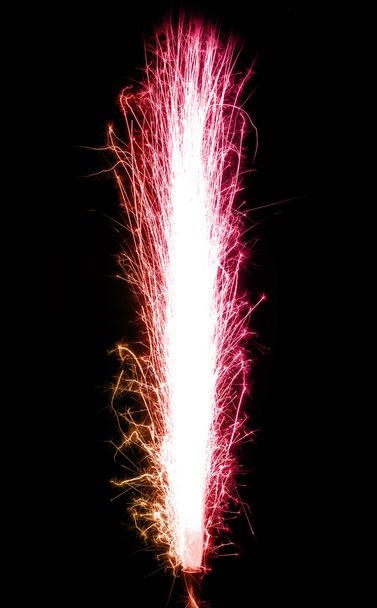 Gradient colored birthday fireworks - Photo, image
