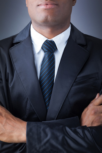 African American closeup businessman suit - Foto, afbeelding