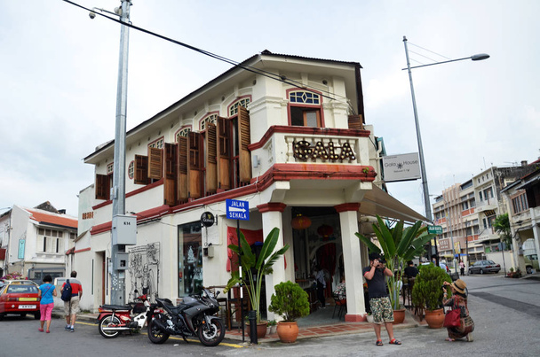 Old streets and architecture of Georgetown in Penang, Malaysia - Foto, Imagen