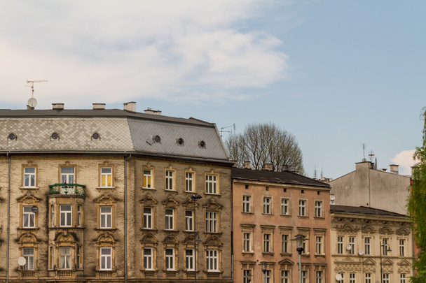 Belle façade de la vieille maison de ville à Cracovie, Pologne
 - Photo, image